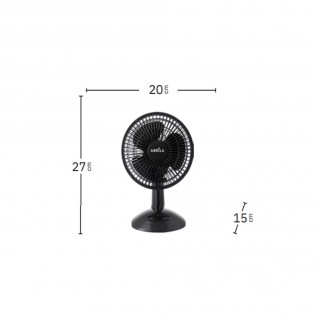 Ventilateur de table oscillant Pizarro 2 vitesses