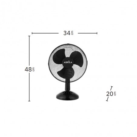 Ventilateur de table oscillant Pizarro 3 vitesses