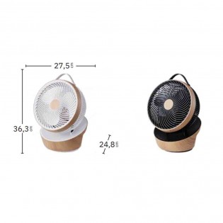Ventilateur de table portable Petirrojo 12 vitesses (25W)