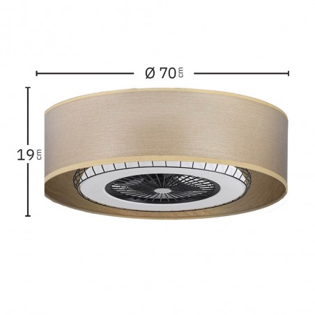 Ventilateur plafonnier LED Tania CCT (72W) II