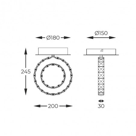Plafónnier LED Girona (10W)