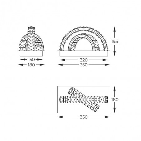 Applique murale LED Tula (18W)