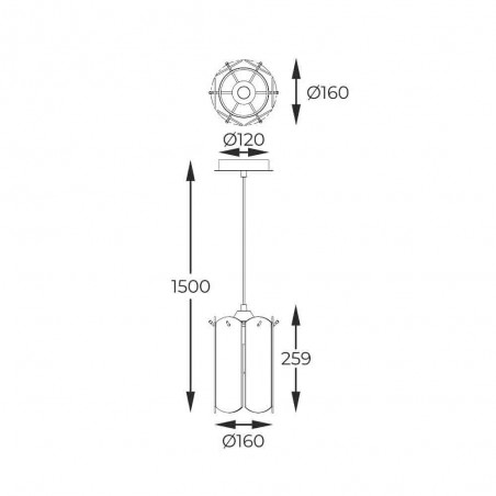 Lampe a suspension Nira