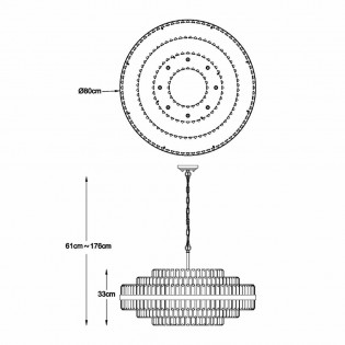 Lámpe a suspension Constantinople (16 Luces)
