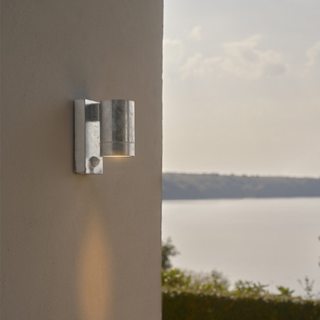 Applique d'extérieur LED Tin Maxi Sensor Galvanisée