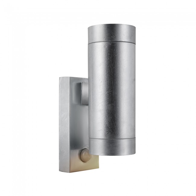 Applique d'extérieur LED Tin Maxi Sensor Galvanisée (2 lumières)