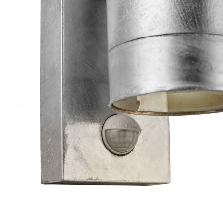Applique d'extérieur LED Tin Maxi Sensor Galvanisée (2 lumières)