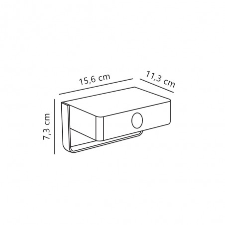 Applique LED avec détecteur de mouvement Saulio Solar (4,5W)
