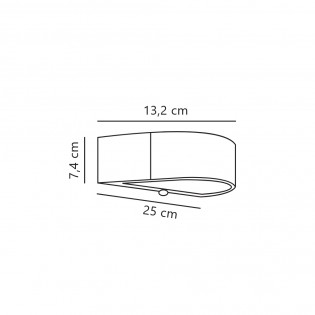 Applique LED avec détecteur de mouvement Monay Round (5W)