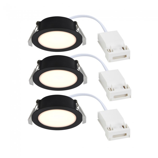 Kit 3 LED encastrés pour salles de bains Olea (4,4W)
