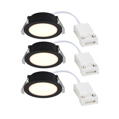 Kit 3 LED encastrés pour salles de bains Olea (4,4W)