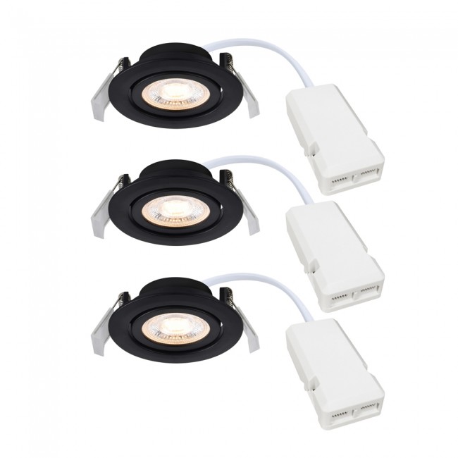 3-Kit Encastré de plafond LED Monolo (4.8W)