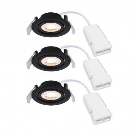 3-Kit Encastré de plafond LED Monolo (4.8W)