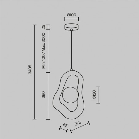 Lampe de plafond Opus