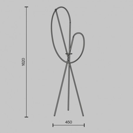 Lampadaire LED Crochet (36W)