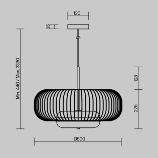 Lampe de plafond LED Levitation (20W)