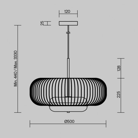 Lampe de plafond LED Levitation (20W)