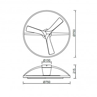 Ventilador de techo LED Nepal II (32W)