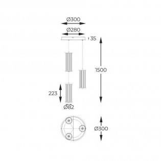 Lámpe a suspension LED Cally CCT (23W)