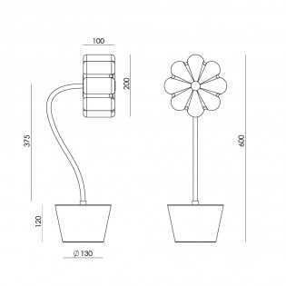 Lampe de table Flow