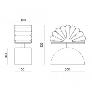 Lampe de table Gina