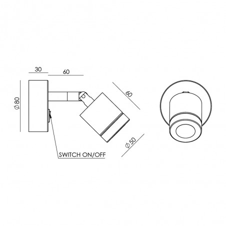 Applique Murale LED Tea (3W)