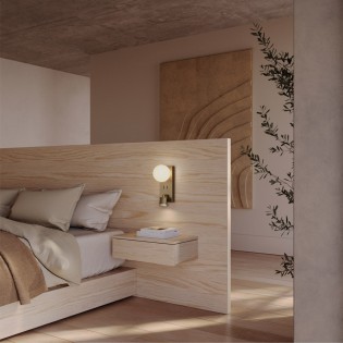 Applique Murale avec lecteur Tea (3W)