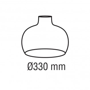Abat-jour en rotin Sysmo 330x330mm