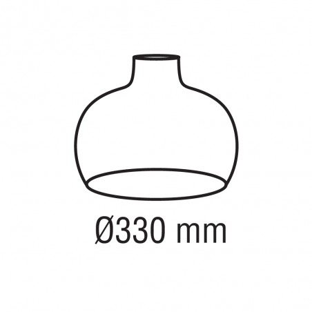 Abat-jour en rotin Sysmo 330x330mm