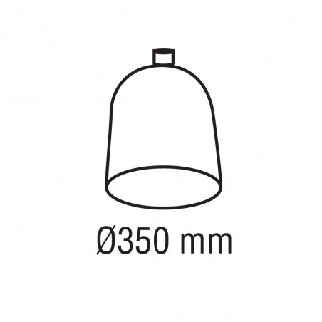 Abat-jour en rotin Tiss 350x350mm