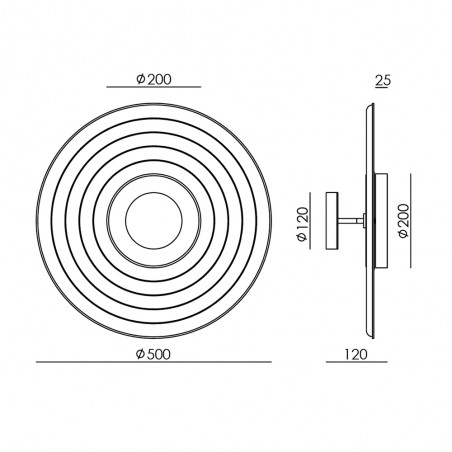 Applique Murale LED Tico 50 (13W)