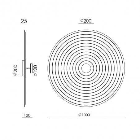 Applique Murale LED Tico 100 (13W)
