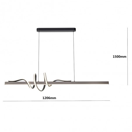 Lámpe a suspension LED Lin Espiral (44W)