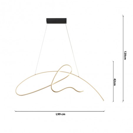 Lámpe a suspension LED Lin (42W)