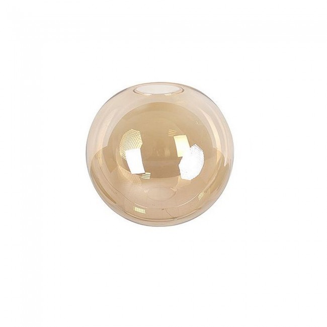 Abat-jour sphérique ambre de remplacement 14cm.