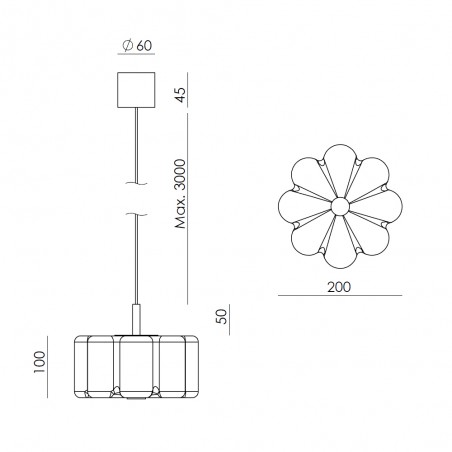 Lampe suspendue Flow