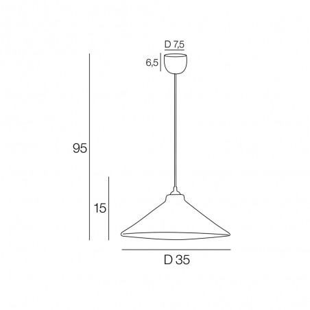 Lampe de plafond Vague