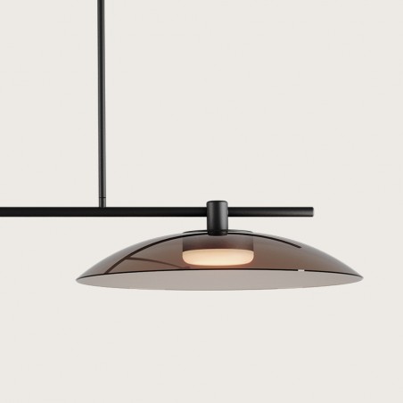 Lampe de plafond LED Betty Fumé (2x10W)