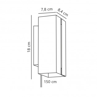 Applique Murale LED Curtiz (2x4.5W)