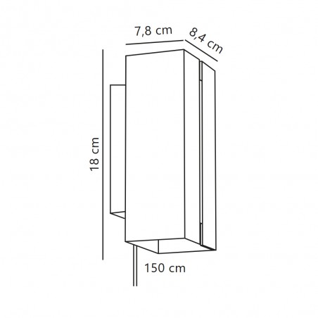 Applique Murale LED Curtiz (2x4.5W)