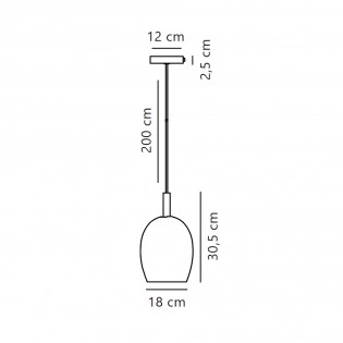 Lampe a suspension Uma 18
