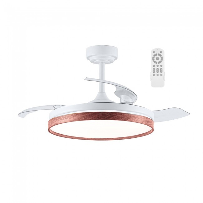 Ventilateur pales rabattables LED Tamero Cerise CCT Dim (72W)