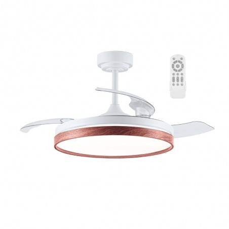 Ventilateur pales rabattables LED Tamero Cerise CCT Dim (72W)