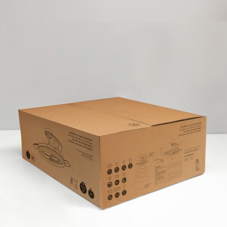 Ventilateur LED pales rétractables Raina Blanc CCT Dim (50W)