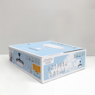 Ventilateur LED pales pliantes Surpino Blanc CCT Dim (45W)
