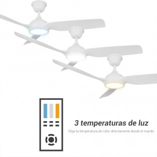 Ventilateur de plafond LED Dana IP66 CCT Dim (21W)