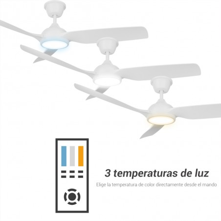 Ventilateur de plafond LED Dana IP66 CCT Dim (21W)