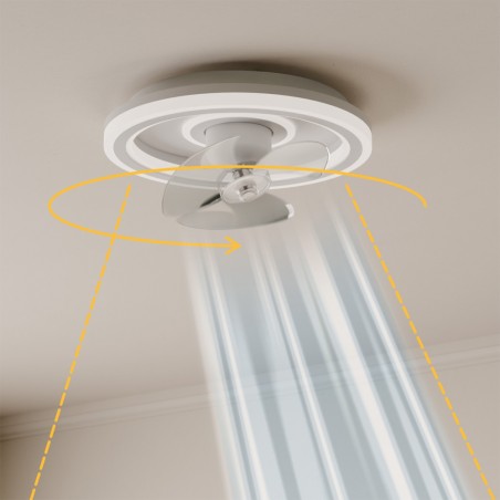 Ventilateur de plafond encastré Cubis CCT Dim LED (32W)