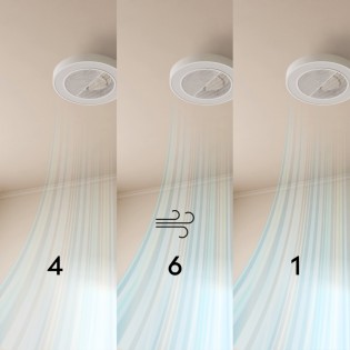 Ventilateur de plafond encastré Cubis CCT Dim LED (32W)