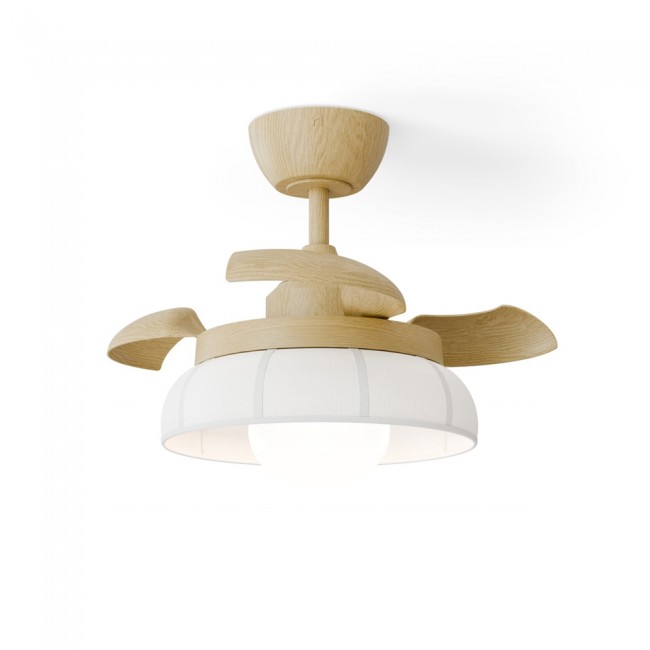 Ventilateur à pales rétractables LED Emma XS CCT Dim (12W)
